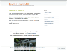 Tablet Screenshot of hirschstore.com